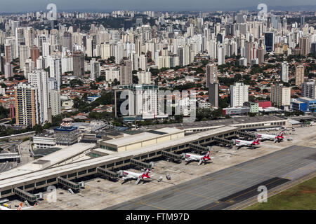 Aerial view of Sao Paulo Airport / Congonhas Stock Photo