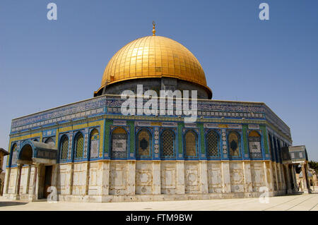 Great Mosque of Omar - Dome of the Rock in the Old City of Jerusalem Stock Photo