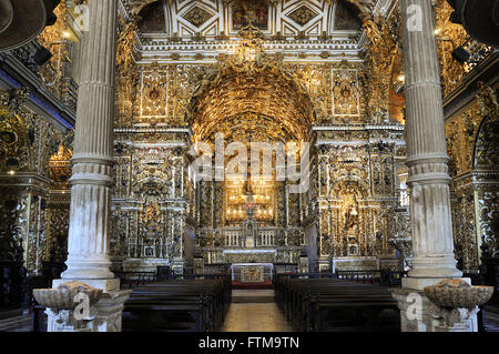 Detail of the interior of the Church and Convent of San Francisco - construction started in 1708 Stock Photo