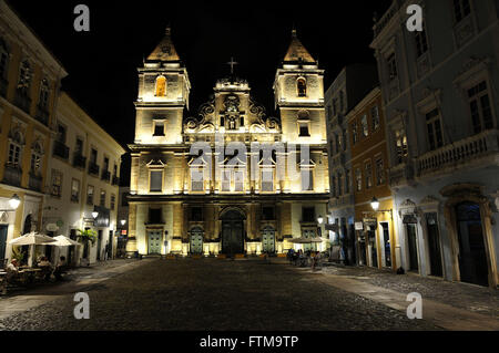 Church and Convent of San Francisco - Largo do Cruzeiro - Centro Historico Stock Photo