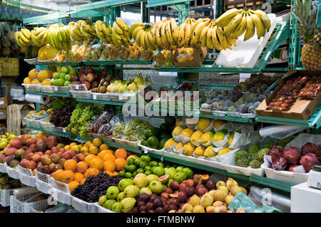 Fruit stall at the Mercado Municipal de Curitiba Stock Photo