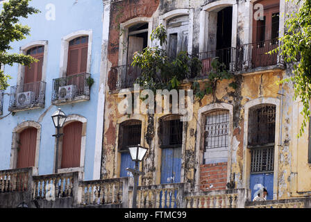 Country house in Nazare Street in historic center of Sao Luis Stock Photo