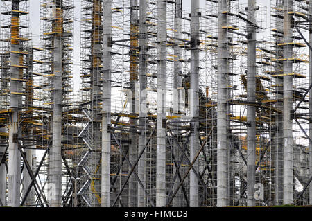 Works of reconstruction of the National Stadium known as Estadio Mane Garrincha Brasilia Stock Photo