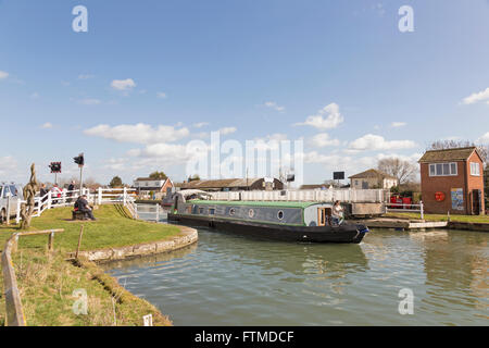 Gloucester and Sharpness Canal at Slimbridge, Gloucestershire, England, UK Stock Photo