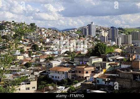 Cityscape of Caxambu Circuit in the waters of Minas Gerais Stock Photo