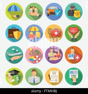 Money house icons set, flat style Stock Vector Image & Art - Alamy