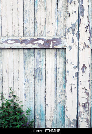 Detail of Old Barn Door Stock Photo