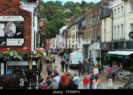 Cliffe High Street, Lewes, East Sussex, England UK Stock Photo