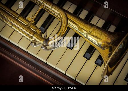 Trumpet and clearance piano