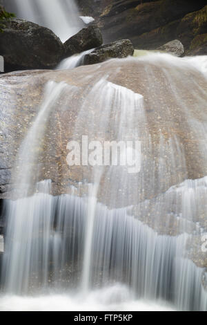 Bridal Veil Falls On Coppermine Brook In Franconia New Hampshire During The Spring Months This Waterfall Looks Great During The Spring Snowmelt And Stock Photo Alamy