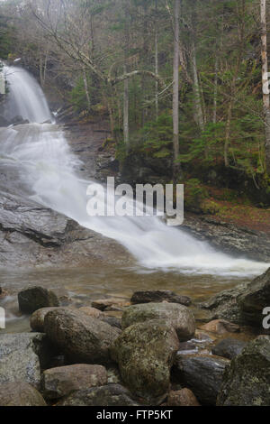 Bridal Veil Falls On Coppermine Brook In Franconia New Hampshire During The Spring Months This Waterfall Looks Great During The Spring Snowmelt And Stock Photo Alamy