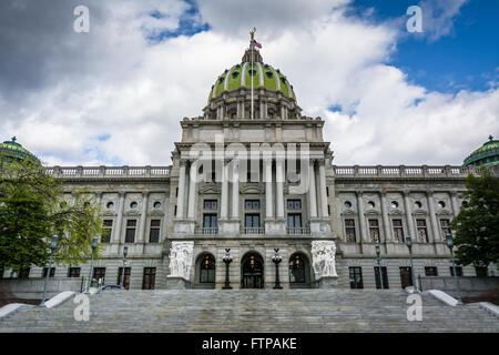 The Pennsylvania State Capitol Building, in downtown Harrisburg, Pennsylvania. Stock Photo