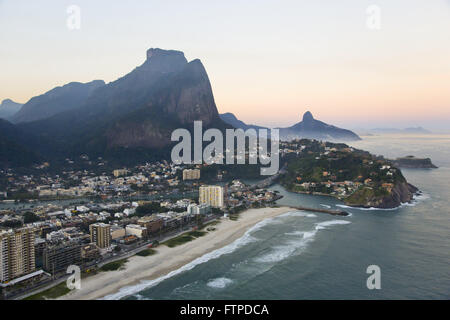 Aerial view of Barra da Tijuca - west of the city Stock Photo