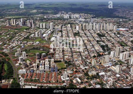 Aerial view of the city of Ribeirao Preto - Sao Paulo Stock Photo