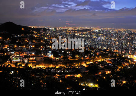 Dusk in the south central region of Belo Horizonte seen from the Lookout Mangabeiras - MG Stock Photo