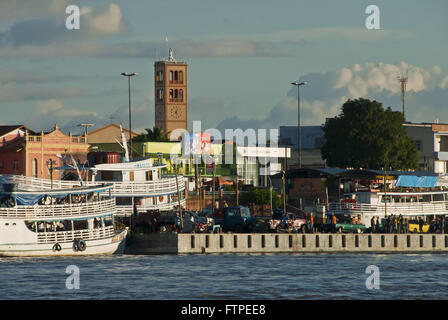 City Parintins view of the Amazon River Stock Photo