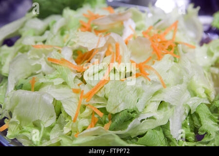 Salad of lettuce with carrots Stock Photo