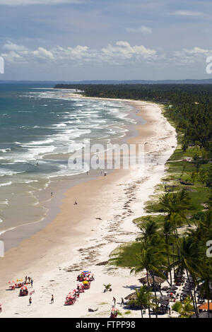Top view of the foot of Sierra Beach Stock Photo
