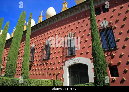 The stunning Dali Theatre-Museum, containing Salvador Dali's surrealist creations, in Figueres, Catalonia, Costa Brava, Spain Stock Photo