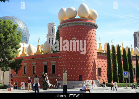 The surreal exterior of the Dali Theatre-Museum, in Figueres, Catalonia, Spain, Europe Stock Photo