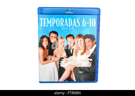 BARCELONA, SPAIN - DEC 27, 2014: Friends, a famous television series  sitcom created by David Crane and Marta Kauffman. Stock Photo