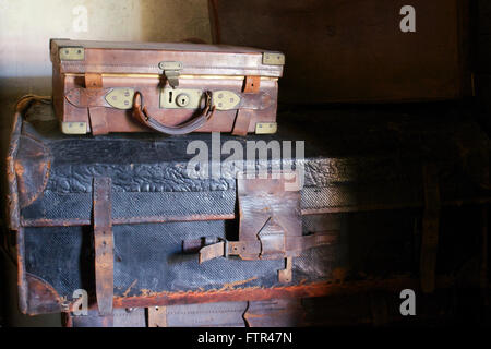 Vintage Suitcases Stock Photo
