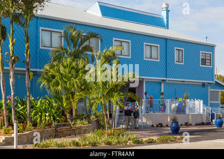 Fishermen's Village offers waterfront restaurants, boutiques, a resort & marina on Charlotte Harbor in Punta Gorda Florida Stock Photo