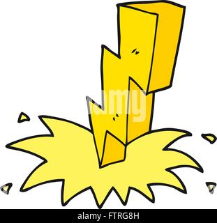 freehand drawn cartoon lightning bolt doodle Stock Vector Image & Art ...