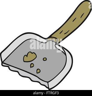 freehand drawn cartoon dust pan Stock Vector