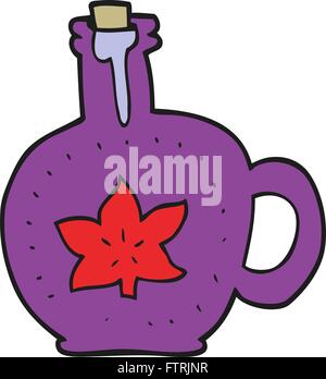 freehand drawn cartoon maple syrup Stock Vector