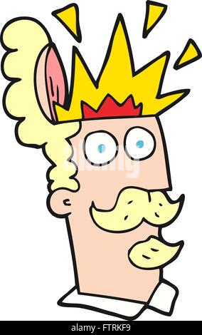 Freehand Drawn Cartoon Man With Exploding Head Stock Vector Image Art Alamy