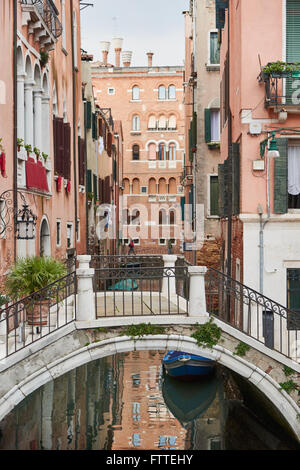 Small bridge in Venice, a city in northeastern italy. It is famous for the beauty of its settings, archtecture and artwork. A pa Stock Photo