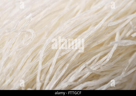 Close up of chinese glass noodles isolated on white Stock Photo