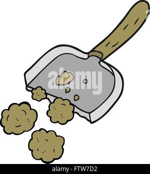 freehand drawn cartoon dust pan Stock Vector