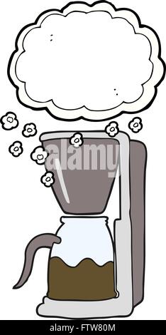 Freehand Drawn Cartoon Coffee Maker Freehand Drawn Cartoon Coffee Maker