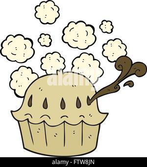 freehand drawn cartoon hot pie Stock Vector