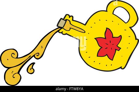 freehand drawn cartoon maple syrup Stock Vector