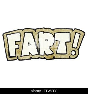 freehand textured cartoon fart symbol Stock Vector