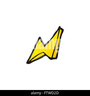 freehand textured cartoon lightning bolt Stock Vector Image & Art - Alamy