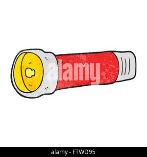 freehand textured cartoon torch Stock Vector