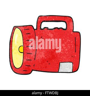 freehand textured cartoon torch Stock Vector