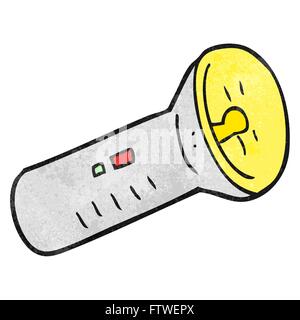 freehand textured cartoon torch Stock Vector