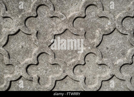Vintage concrete embossed club pattern. Stock Photo