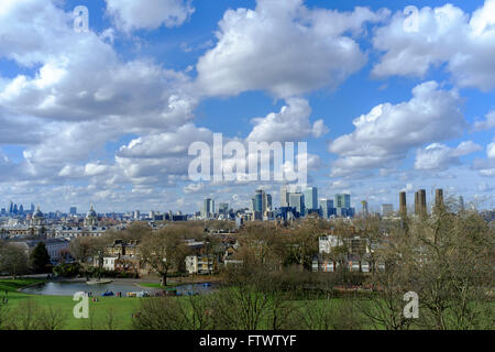View across Greenwich Park, London, UK Stock Photo