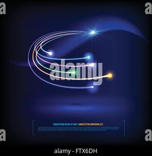 fiber optic vector / business communication / network technology / can use for brochure / infographic Stock Vector