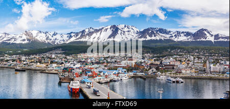 USHUAIA, ARGENTINA - NOVEMBER 2015.  Ushuaia is the capital of Tierra del Fuego, Antártida e Islas del Atlántico Sur Province, A Stock Photo