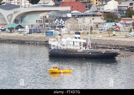 USHUAIA, ARGENTINA - NOVEMBER 2015.  Ushuaia is the capital of Tierra del Fuego, Antártida e Islas del Atlántico Sur Province, A Stock Photo