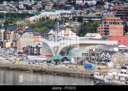 USHUAIA, ARGENTINA - NOVEMBER 2015.  Ushuaia is the capital of Tierra del Fuego, Antártida e Islas del Atlántico Sur Province. Stock Photo