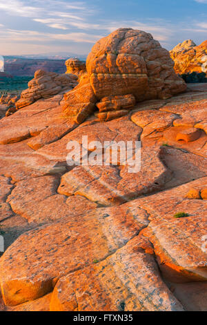 Sunset at the South Coyote Buttes, Vermilion Cliffs National Monument Stock Photo