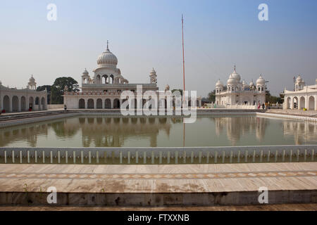 Beautiful Gurdwara Shri Kapal Mochan Sahib near Bilaspur in Haryana state, North India. Stock Photo